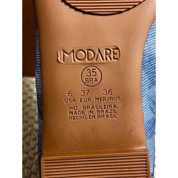 Modare Ultra Confort Size 6 (Style Code Tecido Jean 7334.249) Color Blue Jeans - Picture 2 of 6